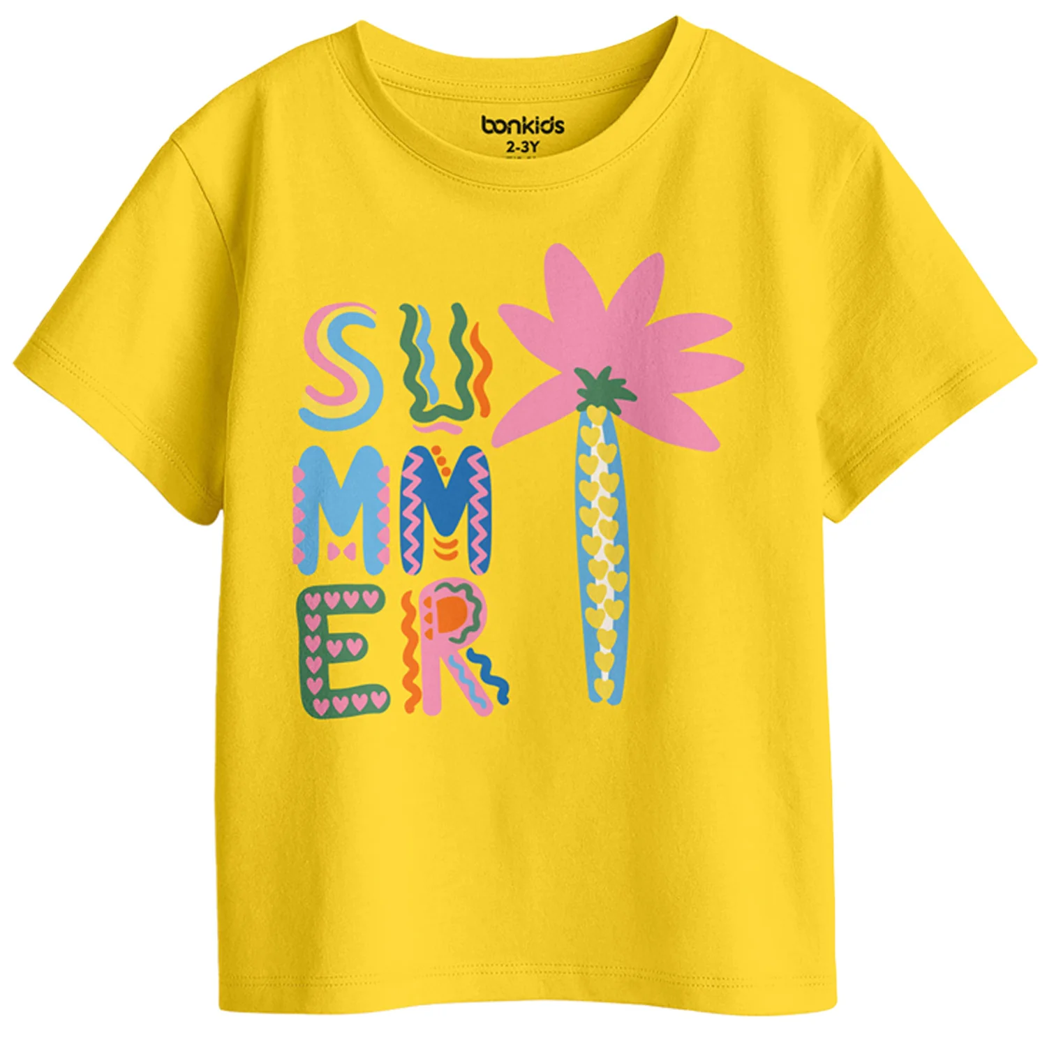 Girls Graphic Printed Pack Of 5 Tees