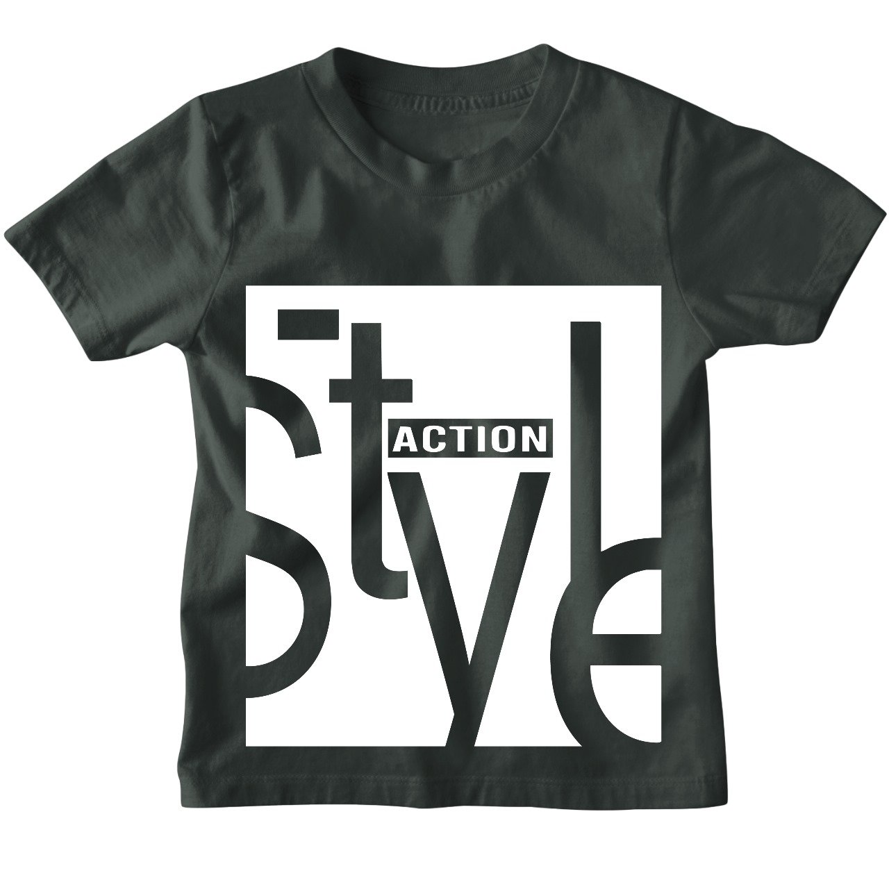 Boys' Black  Graphic Printed T-Shirt